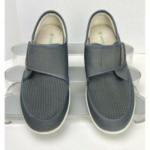 Size 9 HP Youyun Orthopedic Gray Mesh Men's Shoes Memory Foam Tech